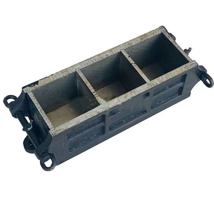 Beton Çelik Dökme Demir Üç çete küp Mould100*100*100mm
