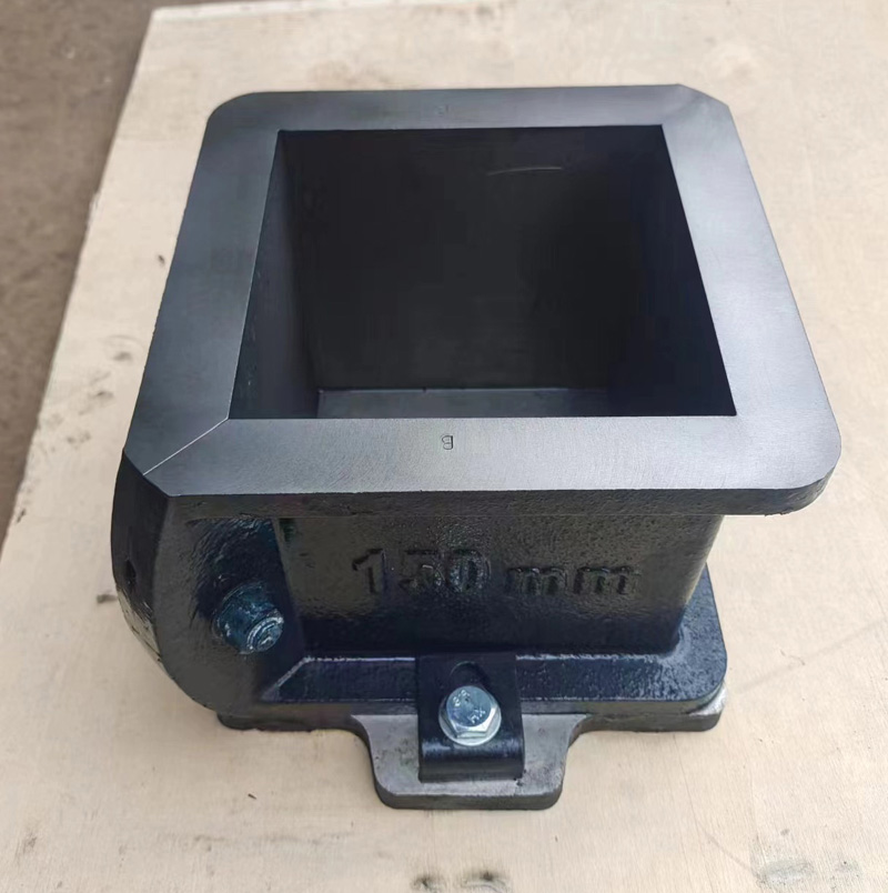 Beton 150x150x150 dökme demir küp kalıbı