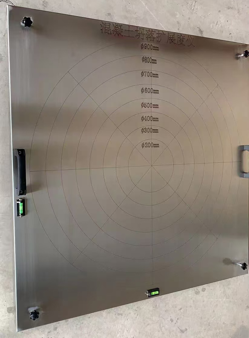 Beton Çimento Kendi Kendi Sıkıştıran Çöküş Akış Test Aparatı