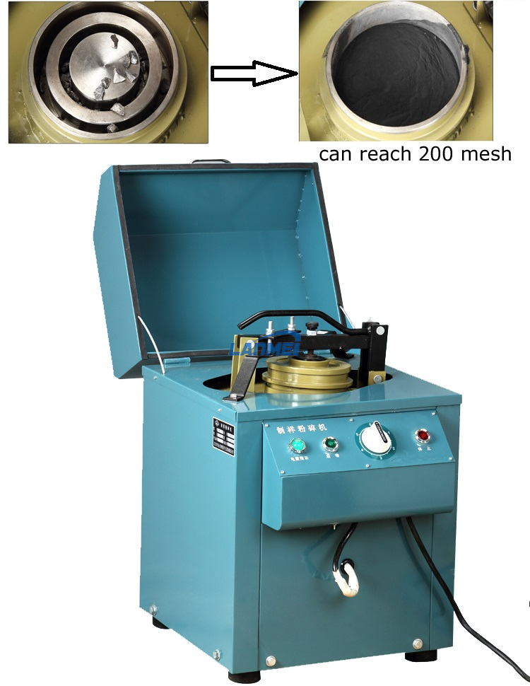200Mesh Toz Taşlama Laboratuvarı Disk Değirmeni Örnek Pulverleştirici Makinesi